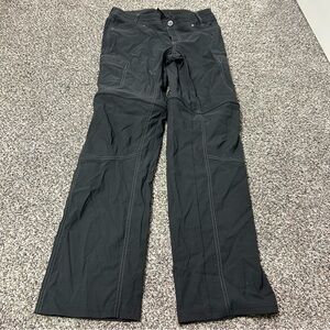 Kuhl Kliffside Pants Women's Size 8 Reg Convertible Zip Off Cargo Hiking Gray/b